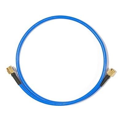 Jumper MikroTik (Flex-Guide) de 50 cm (19.69 Pulgadas), Núcleo de Cobre-Plateado, Conectores SMA-Macho Inversos, Hasta 6 GHz