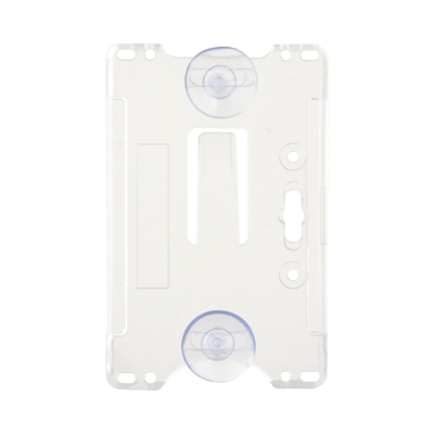 Porta tarjeta de plastico ABS / Transparente / Compatible con tarjetas ACCESSCARDEPC / PROCARDX o Formato CR80