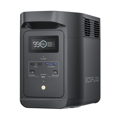 Estación de Energía Portátil de 980Wh Litio LFP / 10 Puertos AC 500 W (Max. 1000W) / 2 USB-C 100W / Cargador de Coche 10A a 12.6V / Conectividad WiFi y Bluetooth (App) / Carga Solar 500W Max.