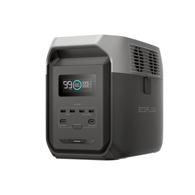 Estación de Energía Portátil Delta 3 1536Wh Litio LFP / 6 AC 1800 W (Max. 3600W) / 2 USB-C 100W / Capacidad para Aumentar Respaldo / Cargador de Coche 10A a 12.6V / Conectividad WiFi y Bluetooth (App) / Carga Solar 500W Max.