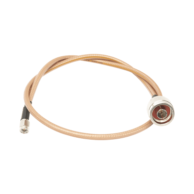 Jumper con Cable LP142 de 60 cm (23.62 Pulgadas), con Conectores N Macho a SMA Macho (Hasta 8 GHz).