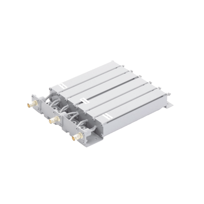 Duplexer SYSCOM Modificado en UHF, 6 Cav. 440-470 MHz, 50 Watt, 5 MHz Sep. Rechazo de Banda, BNC Hembras.