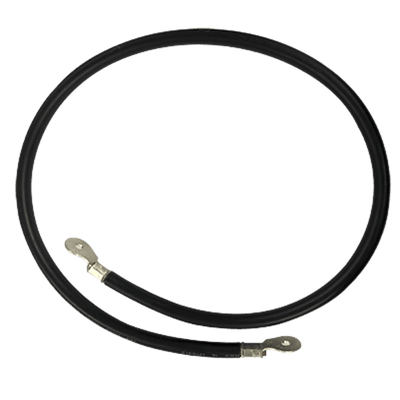 Cable para Baterías, 1 m, Negro, Calibre 2 AWG con Terminales de Ojo en Ambos Extremos