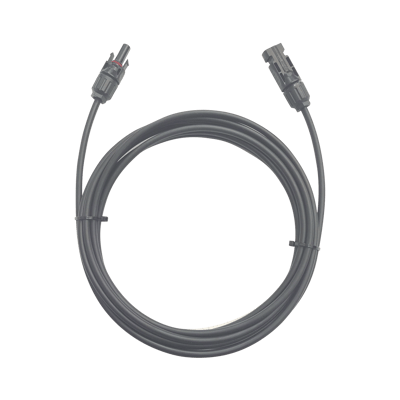 Cable Fotovoltaico / 1 metro / Color Negro / Calibre 10 AWG / Terminal MC4-Macho y Hembra en  ambos extremos