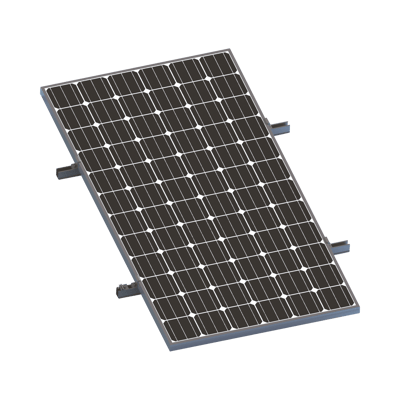 Kit De Minirieles Para Panel Solar Arreglo 1X1 Para Instalación Plano En Lámina