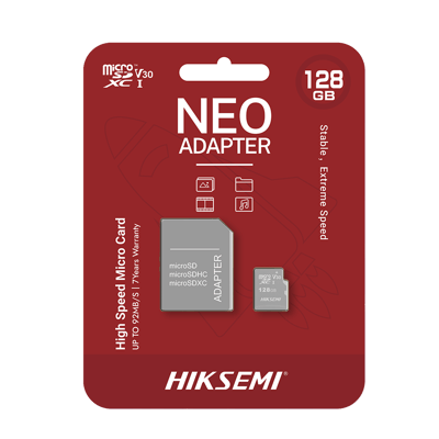 Memoria microSD con Adaptador Ideal para Celular o Tablet / 128 GB / Multipropósito / Clase 10 / 92 MB/s Lectura / 50 MB/s Escritura
