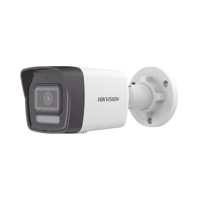 [Dual Light] Bala IP 4 Megapixel / Lente 2.8 mm / 30 mts IR + 30 mts Luz Blanca / Micrófono Integrado / ACUSENSE Lite / Exterior IP67 / H.265 / PoE  / Micro SD