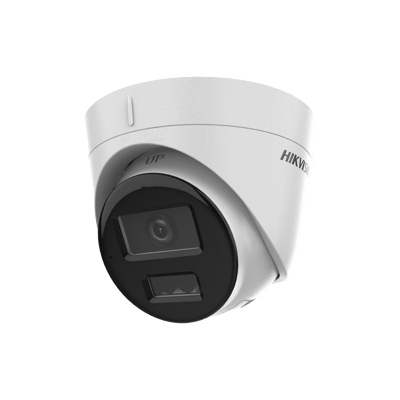 [Dual Light] Turret IP 4 Megapixel / Lente 2.8 mm / 30 mts IR + 30 mts Luz Blanca / Micrófono Integrado / ACUSENSE Lite / Exterior IP67 / H.265 / PoE / ONVIF / Micro SD