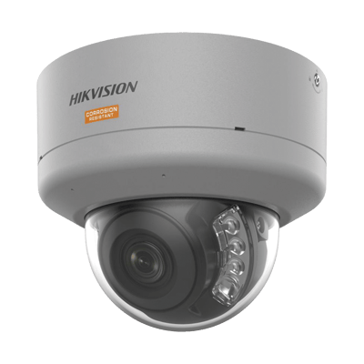 [Dual Light + ColorVu] Domo IP 4 Megapixel / Lente 2.8 mm / Polimero Anticorrosivo (Ideal para Zonas Costeras o Alta Salinidad) / 40 Mts IR + 40 Mts Luz Blanca / 2 Micrófonos Integrados / WDR 130 dB / IP68 / IK10