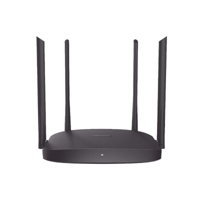 Router Inalámbrico WISP / Hasta 1200 Mbps / Doble Banda AC (2.4 GHz y 5 GHz) / 3 Puertos LAN 10/100 Mbps + 1 Puerto WAN 10/100 Mbps / 4 Antenas Externas Omnidireccional de 5 dBi / Interior