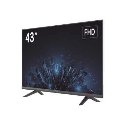 Monitor LED Full HD 43" / Ideal para Oficina y Hogar / Uso 24-7 / Entrada HDMI/VGA/USB / Compatible con Montaje VESA (200 X 200) / Bocinas Integradas