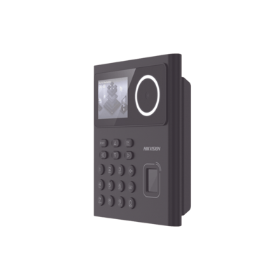 Terminal Min Moe WiFi con Batería de Respaldo / Administrable por Smartphone o Nube /  Acceso y Asistencia /  Huella, Facial y Tarjetas MIFARE /  500 rostros y 1,000 Huellas y Tarjetas / Detección de Cubrebocas / HikConnect / HIK-IA