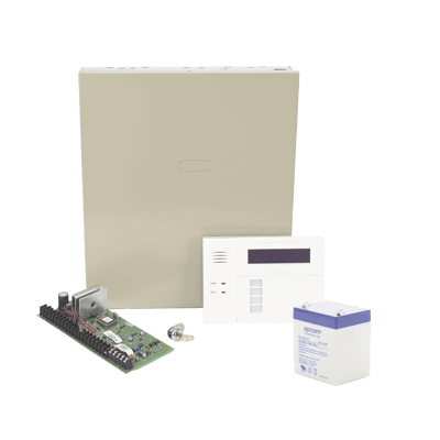 Kit de Panel de Alarma VISTA48LA con Gabinete, Teclado programador y Batería