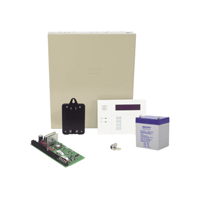 Kit de Panel de Alarma VISTA48LA con Gabinete Batería y Transformador
