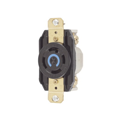 Receptáculo con Bloqueo de Media Vuelta Industrial 30 A 250 V CA / 3 Polos 4 Hilos / Nema L15-30R.
