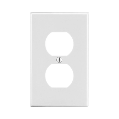 Tapa para Contacto Dúplex Color Blanco.