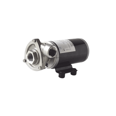 Bomba centrifuga Cyclone de alta presión a 12 Vcd, caudales de 21 GPM, presión máxima de 17 psi, en acero inoxidable