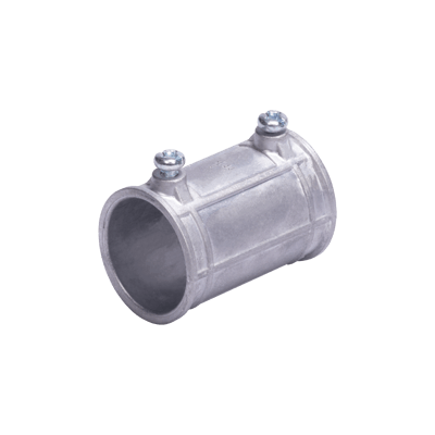 COPLE 1/2" (13MM) PARED DELGADA CON TORNILLO TIPO AMERICANO, GALVANIZADO - ETIQUETA VERDE
