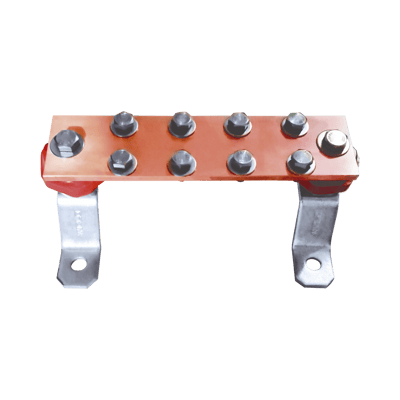 Barra Unión Muro 1000A / Cobre 100% / Montaje Incluido / Aisladores Rojos / EIA-TIA-BICSI / TMGB-TGB