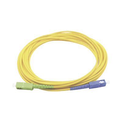 Jumper de Fibra Óptica Monomodo SC/UPC-SC/APC Simplex, Color Amarillo 3 Metros (9.84 Pies)