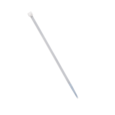 Cincho de plástico, Color Natural, 4.8 x 370 mm, Ideal para sujeción de cables (Bolsa con 100 piezas)