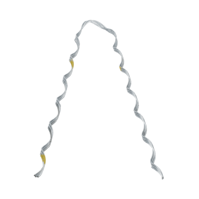 Remate Preformado de Acero Galvanizado para fibra Mini-ADSS diámetros 6 - 7 mm (Preformado con tecnología sin polvo abrasivo) Estructura de 3 Hilos