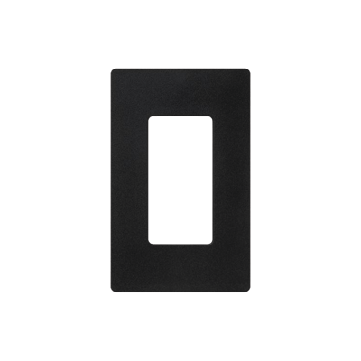 Tapa Color Negro Satin para interruptor o dimmer Lutron, 1 gang, limpio y moderno