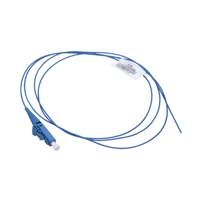 Pigtail de Fibra Óptica LC Simplex, Monomodo OS2 9/125, 900um, Color Azul, 1 Metro (3.28 Pies)