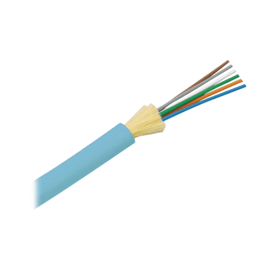 Cable de Fibra Óptica de 6 Hilos, Multimodo OM3 50/125 Optimizada, Interior, Tight Buffer 900um, No Conductiva (Dieléctrica), OFNR (Riser), Precio Por Metro