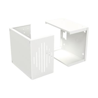 Gabinete para Resguardo de Sirena de 30 W (SF581A o SF581L No incluida), Preparación para Tamper (No incluido).