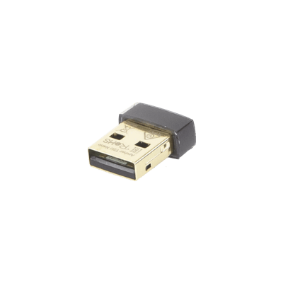 Mini Adaptador USB inalámbrico doble banda AC 600 Mbps, antena onmidireccional.