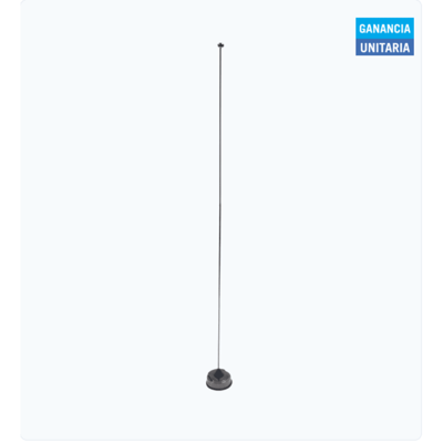 Antena Movil Ajustable en Campo, Rango de Frecuencia 118-940 MHz.