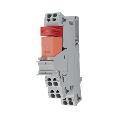 Módulo con Relé / 115V AC / 16A Permanente / 1 Inversor / LED Rojo / Push-in CAGE CLAMP® / Montaje Carril DIN / IP20