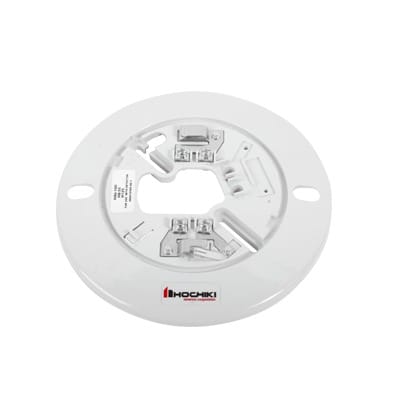 Base Para Detector Convencional Hochiki, Diámetro 6", 2 Hilos, 24 Vcd  (0300-04070 IT), Color Hueso