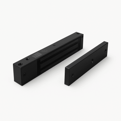 Chapa magnética 600 lbs con LED Ultra-brillante Color negro / Libre de Magnetismo Residual / Sensor de estado de la placa/ Color Negro · ACCESSPRO