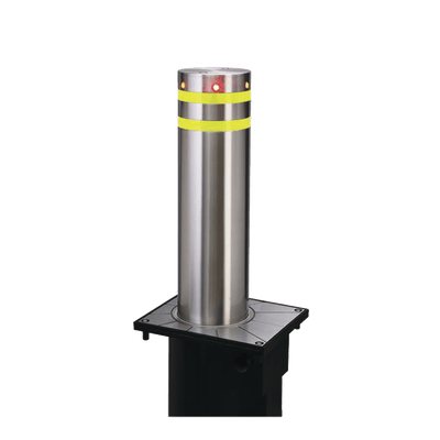Pilona o Bolardo Neumático / 100% Acero Inoxidable / Alta Velocidad / 275MM Diámetro / Acabado de Lujo · ACCESSPRO