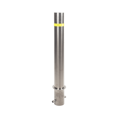Bolardo Fijo de Acero Inoxidable de 900 mm de Altura / Ideal para aplicaciones delimitaciones de automóviles · ACCESSPRO