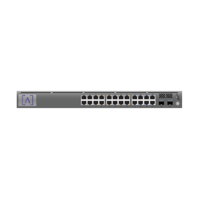 Switch Gigabit PoE+ Administrable / 24 puertos 10/100/1000 Mbps (16 de ellos POE+) + 2 Puertos SFP Uplink / Hasta 240W / Alta LabsCloud. · ALTA LABS