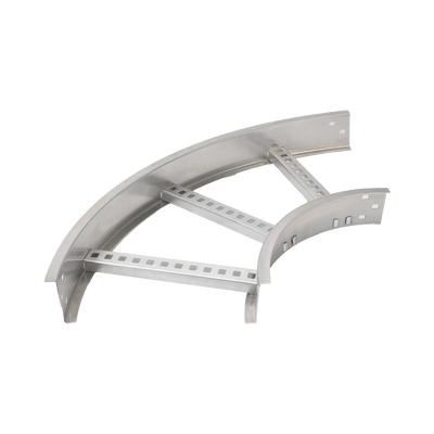 Curva Horizontal de Aluminio de 90° Perfil Z / Peralte 3 1/4" / Ancho 12" / Radio 8" / Incluye Tornillería (CHC90EZ314R8X12AK) · CHAROFIL