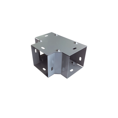 Derivación "T" horizontal 100 x 100 mm (3.94 x 3.94 pulg.), fabricado en lámina de acero al carbón · CHAROFIL