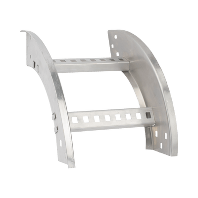 Curva Vertical Exterior de Aluminio de 90° Perfil Z / Peralte 3 1/4" / Ancho 12" / Radio 8" / Incluye Tornillería (CHVE90EZ314R8X12AK) · CHAROFIL