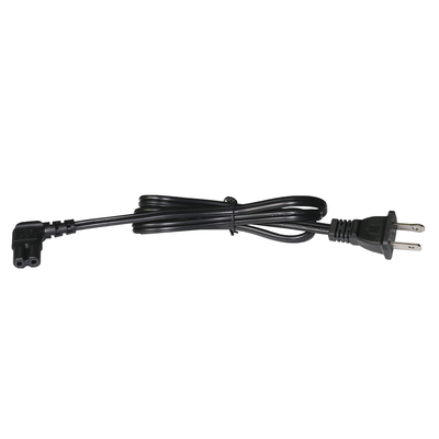 Cable de Alimentación Eléctrica para 120-240 Vca / 1 Metro (3.28 Pies) / 2 Clavijas Tipo Americano / Conector en Forma Tipo L · EPCOM POWERLINE
