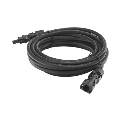 Cable Fotovoltaico 2.5 m, Negro, Calibre 10 AWG con Terminales MC4 en Ambos Extremos · EPCOM POWERLINE