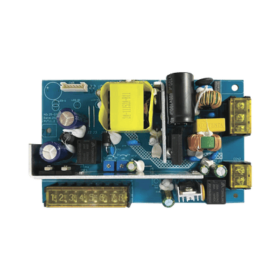 Tablilla de Fuente de alimentación de 1 salida 11-15 Vcc 5 A / Compatible con batería de respaldo y temporizador integrado / Voltaje de entrada 96-264 Vca · EPCOM POWERLINE