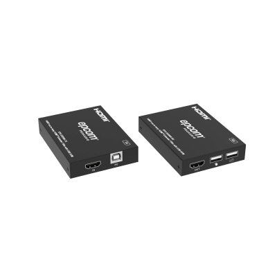 Extensor HDMI con KVM | Sobre IP | Transmisión hasta 150m | Cat5e/6 | HDCP 1.4 | 1080p | Control IR | Compatible con Switch 1G · EPCOM PROAUDIO
