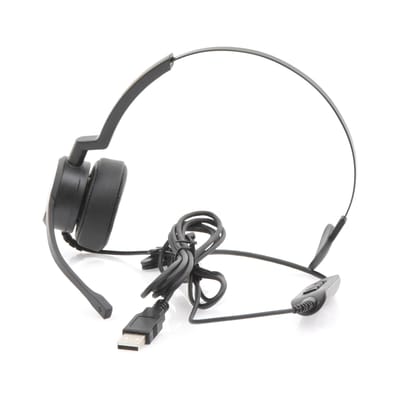 Audífonos USB de Diadema MONO con Audio HD / Micrófono con Cancelación de Ruido / Calidad para uso en Oficina · EPCOM PROAUDIO