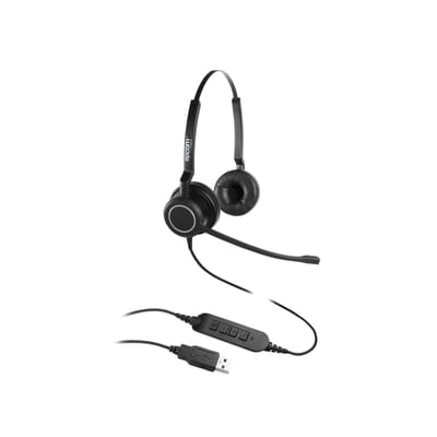 Audífonos USB de Diadema ESTÉREO con Audio HD / Micrófono con Cancelación de Ruido / Calidad para uso en Oficina · EPCOM PROAUDIO