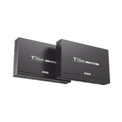 Kit Extensor MATRICIAL HDMI para distancias de 120 metros | Resolución 4K @ 30Hz | Cat6 | Soporta 100 TX de entrada e Ilimitados RX en la salida | Control por PC, Control Remoto y Botón | Compatible con Switch IGMP. · EPCOM TITANIUM