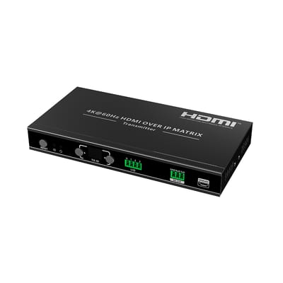 Extensor HDMI sobre IP | Transmisor | 4K@60Hz | 120 m | HDMI 2.0 | HDCP 2.2 | PoE | RS-232 | IR Bidireccional | Multicast · EPCOM TITANIUM