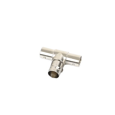 Adaptador en T para 75 Ohm de triple conectores BNC Hembras, Níquel/ Oro/ Teflón. · EPCOM TITANIUM